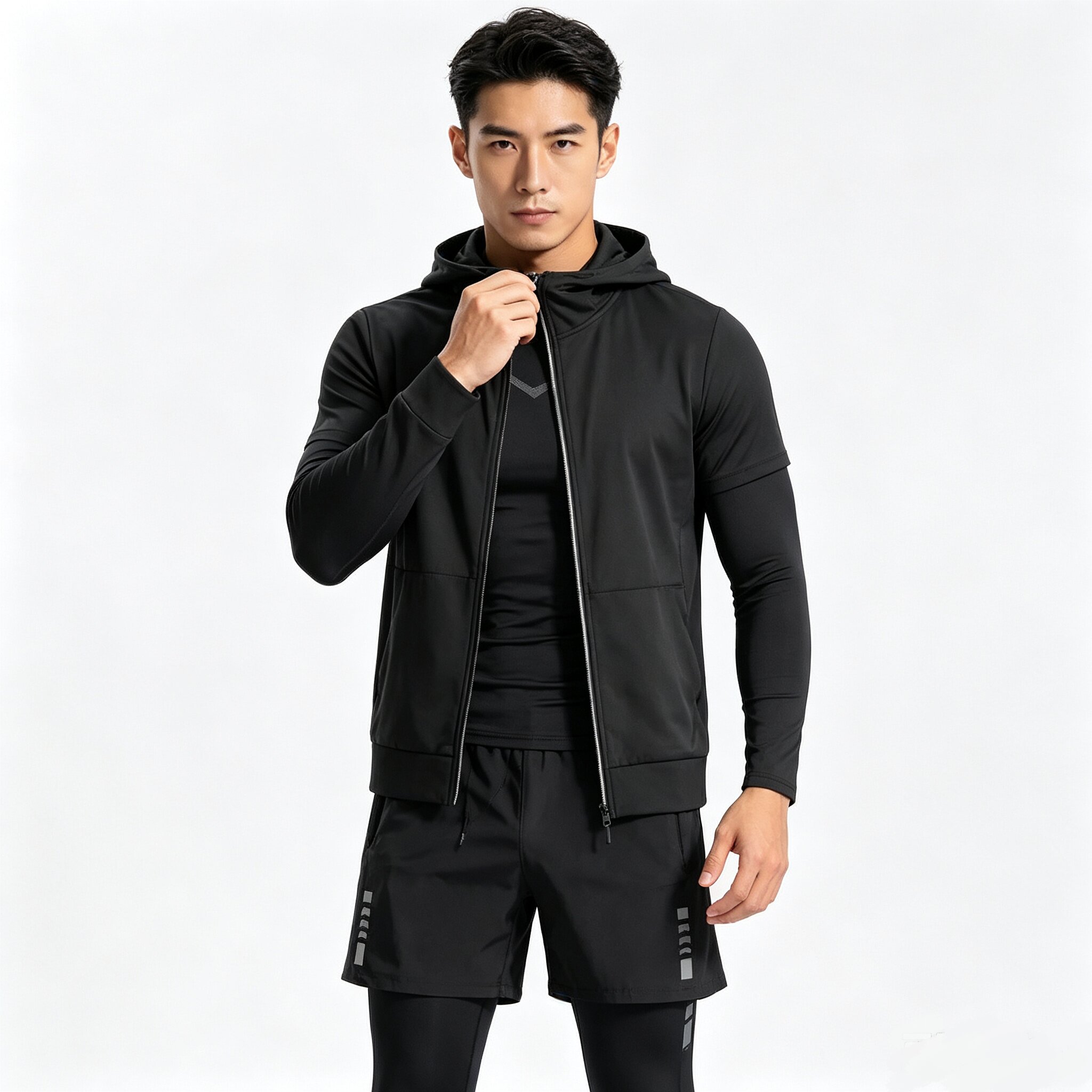 Running Gear Autumn - Conjunto Deportivo para Hombre, Ajustado, de