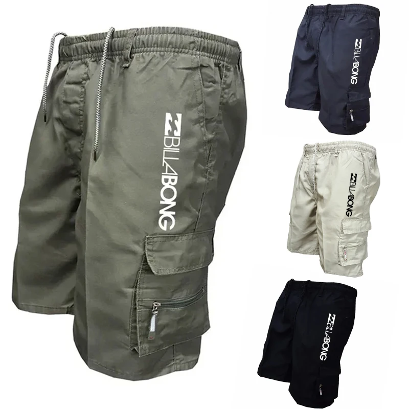 Running Z - Pantalones Cortos Deportivos Multibolsillos para Hombre,