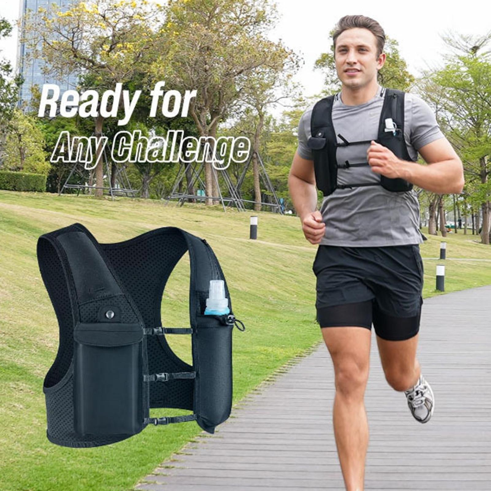 Running Gear Water - Chaleco Reflectante para Correr con Mochila