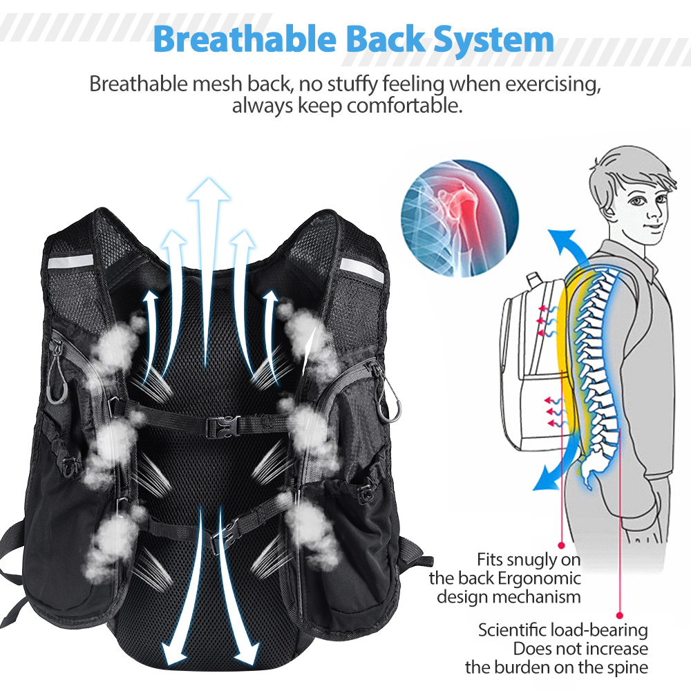 Mochila para correr, chaleco c - Running Gear Water reseña y precio