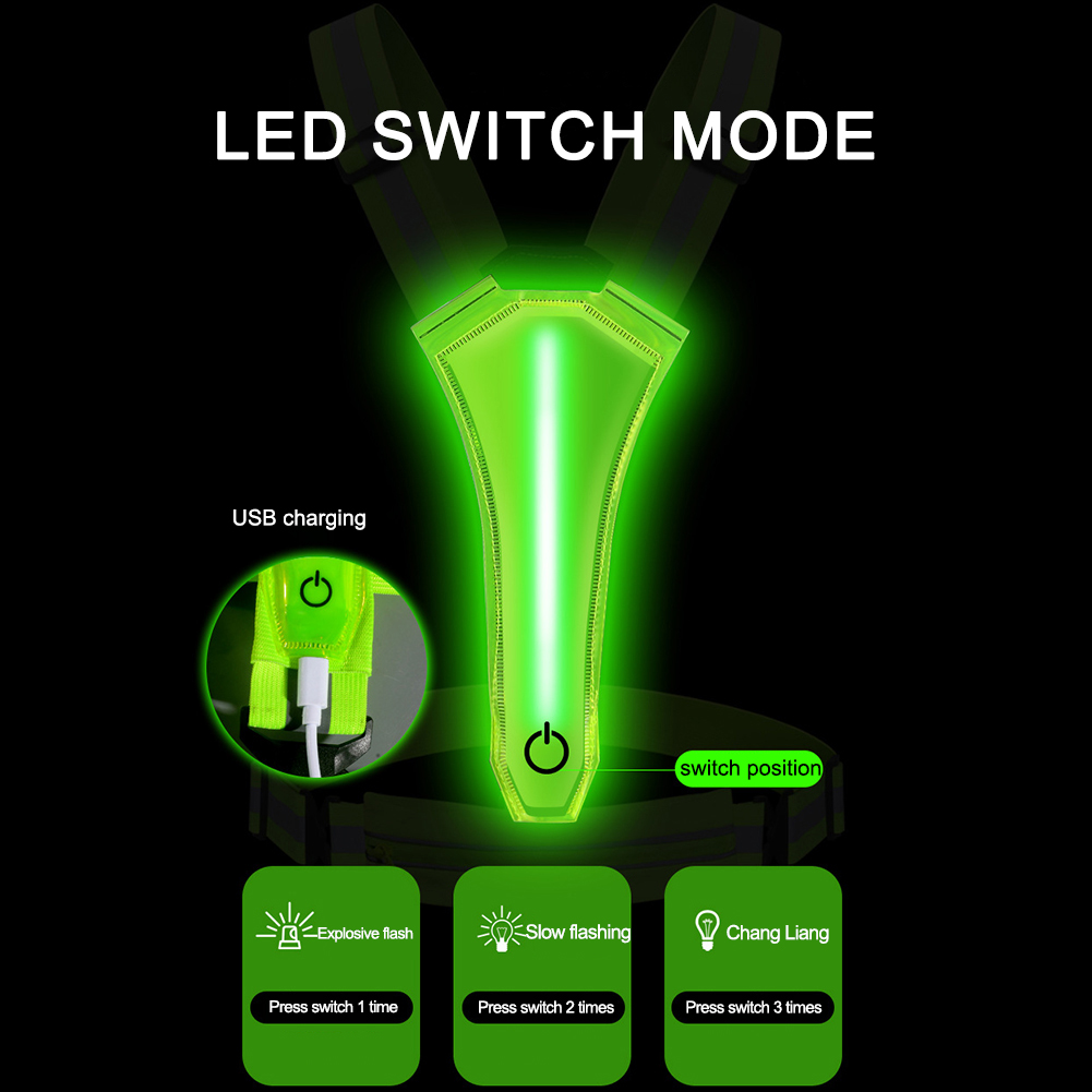 Chaleco Reflectante LED para C - Running Gear Autumn reseña y precio