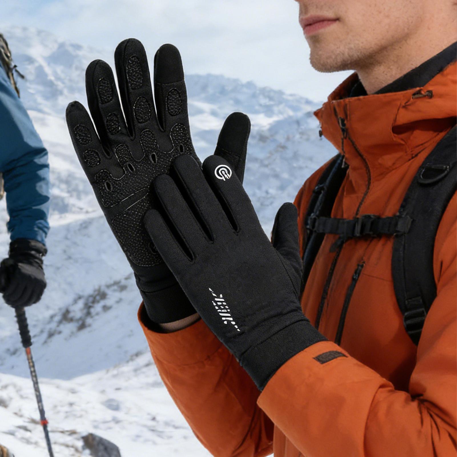 Guantes cálidos para ciclismo, - Running Gear In Snow reseña y precio